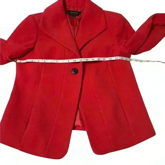 Evan-Picone Women’s size medium pink/red one button blazer. - Picture 5 of 9